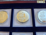 Europe. Exquisite Collection of 12 Euro-Themed Medals — A Numismatic Treasure in a Luxurious Display Case