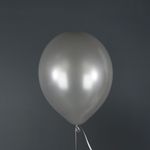 Шар (12''/30 см) Серебро (M36/590), металлик, 100 шт.