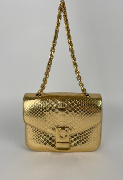 Сумка Celine C bag small in Python Gold