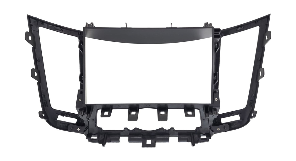 Комплект рамки с разъёмами 9" Infiniti QX70, FX35, FX37, FX50, FX30d (S51) 2008-2018 глубокая бежевая - Car-Smart 9673F2BG