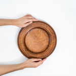 Деревянная плоская тарелка Art of Siberia из сибирского кедра серии Аристократ T143