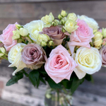 Рассветное утро — букет ароматных и интерьерных роз