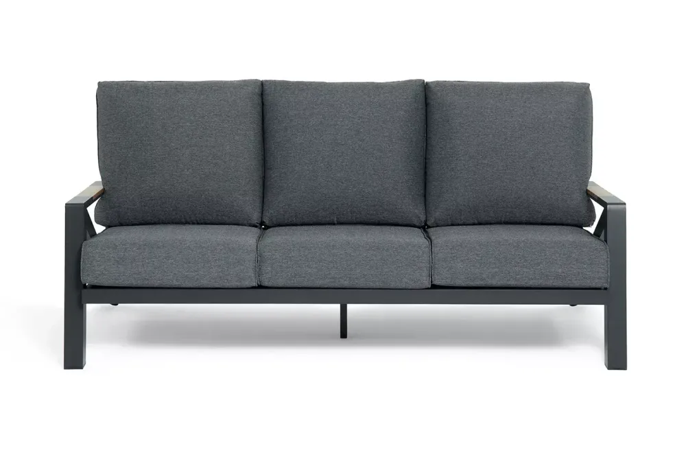 "Лотос" лаунж-зона 5-местная из алюминия, цвет темно-серый