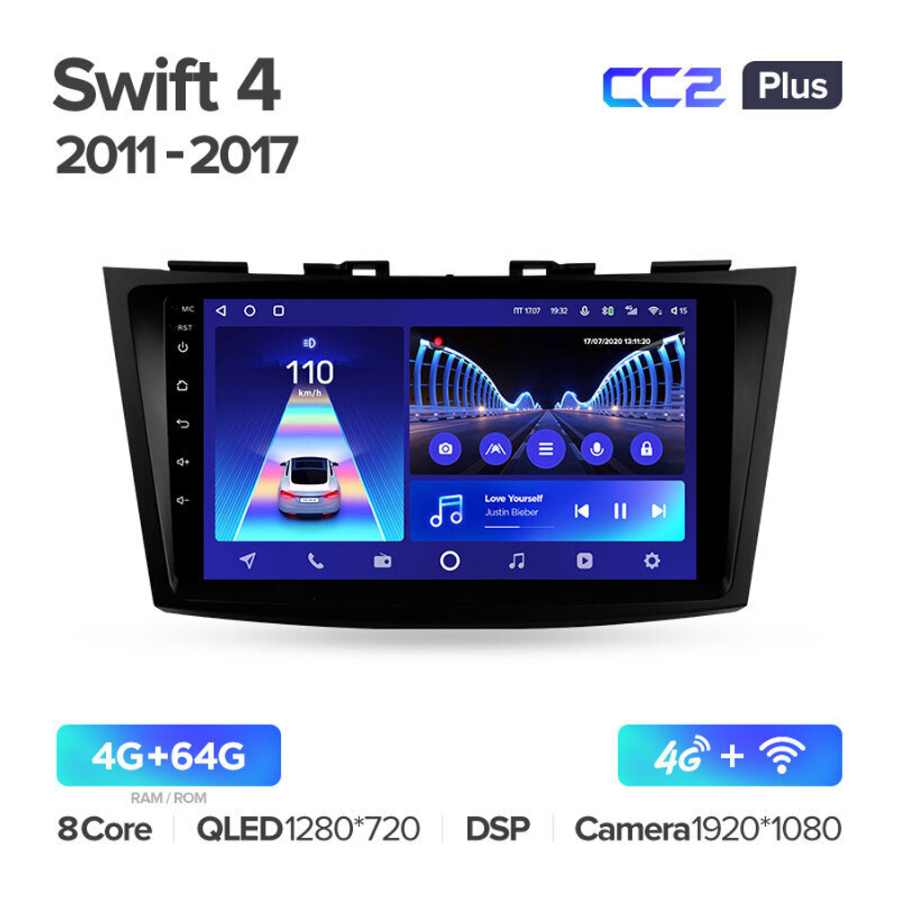 Teyes CC2 Plus 9" для Suzuki Swift 2011-2017