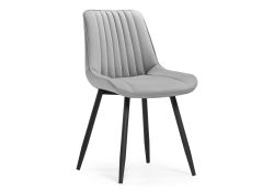 Стул на металлокаркасе Седа светло-серый / черный