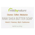 Mild By Nature, кусковое мыло с сырым маслом ши, с витамином E, розмарином, миррой и ладаном, 141 г (5 унций)