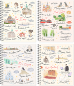 Тетрадь ПИТЕРСКИЕ АССОЦИАЦИИ 170х203, 96 л. гребень, 4+0+ВД-лак, 4 диз