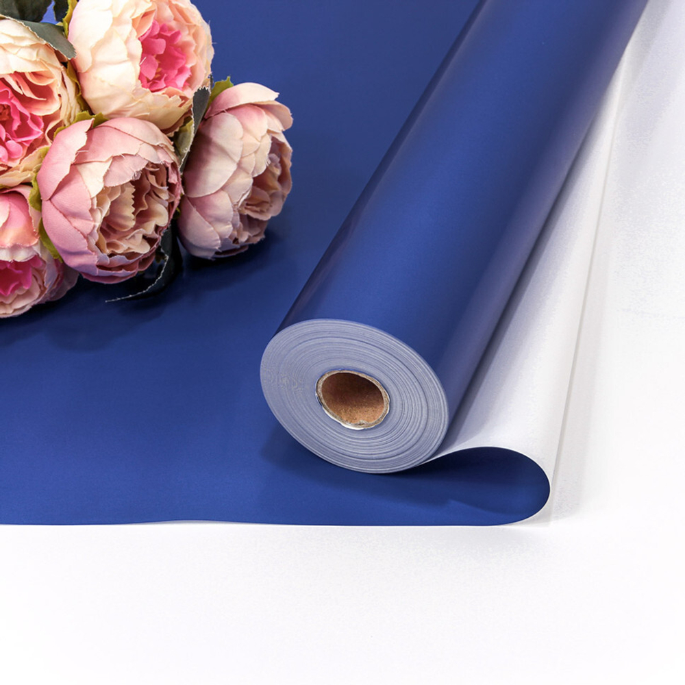 Пленка В рулоне 32 м х 58 см (Белый, Синий)