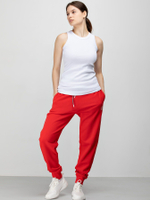 Женская базовая майка с американской проймой (Размер: XL) (Цвет: белый)