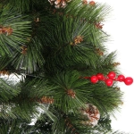 Елка «Венская» 120 см, ПВХ+Леска, ягоды и шишки (271 ветка)