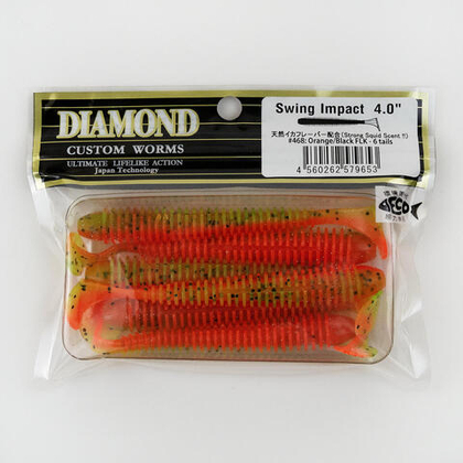 Силиконовая приманка DIAMOND SI 4.0" (6шт/уп)