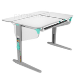 Растущая парта Дэми СУТ 45 с лотком и полками СУТ.45.350 (1200×820 мм)