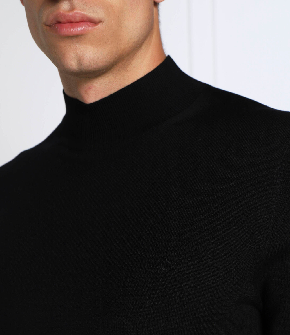 Хлопковый гольф Calvin Klein - черный(K10K110424)