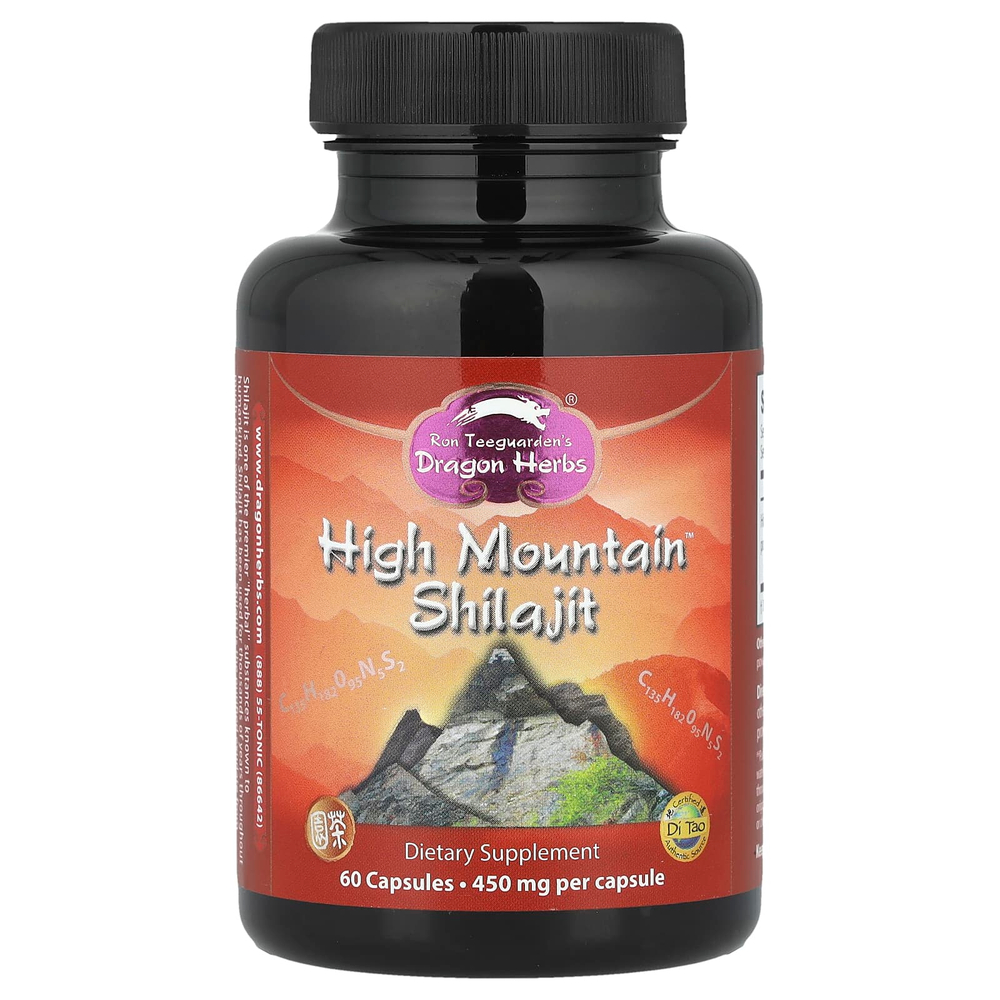 Dragon Herbs, High Mountain™, мумиё, 450 мг, 60 капсул
