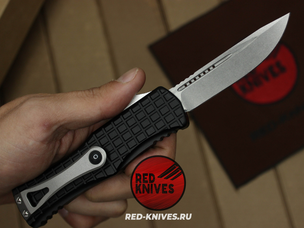 Нож Microtech HERA FRAG S/E - черная рукоять, клинок стоунвош RK/Н68