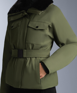 Oysho Водонепроницаемая утепленная куртка Primaloft® SKI, хаки