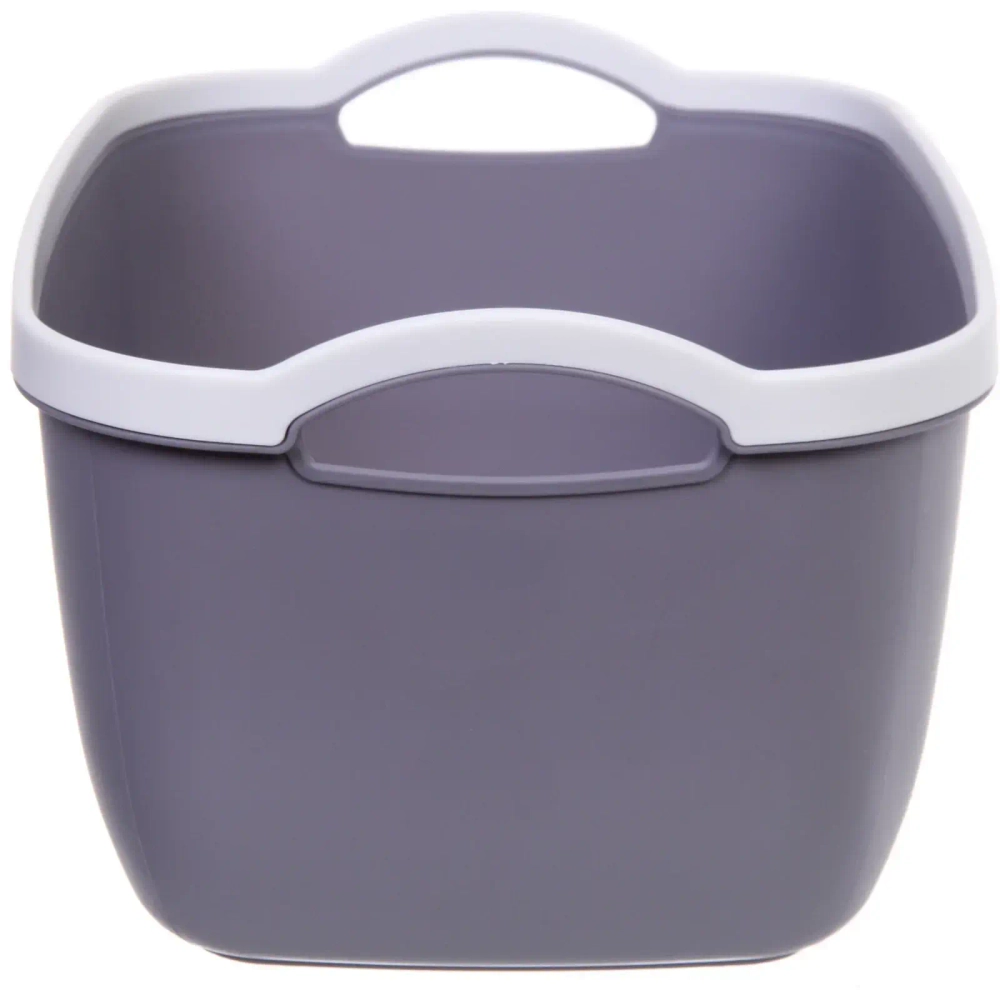 Корзина для хранения «БРЭТОС», цвет пыльно - серый, 30.5*23*17см