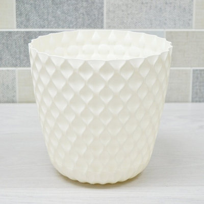 Горшок цветочный Wave 4,7л D205мм, белоснежный жасмин