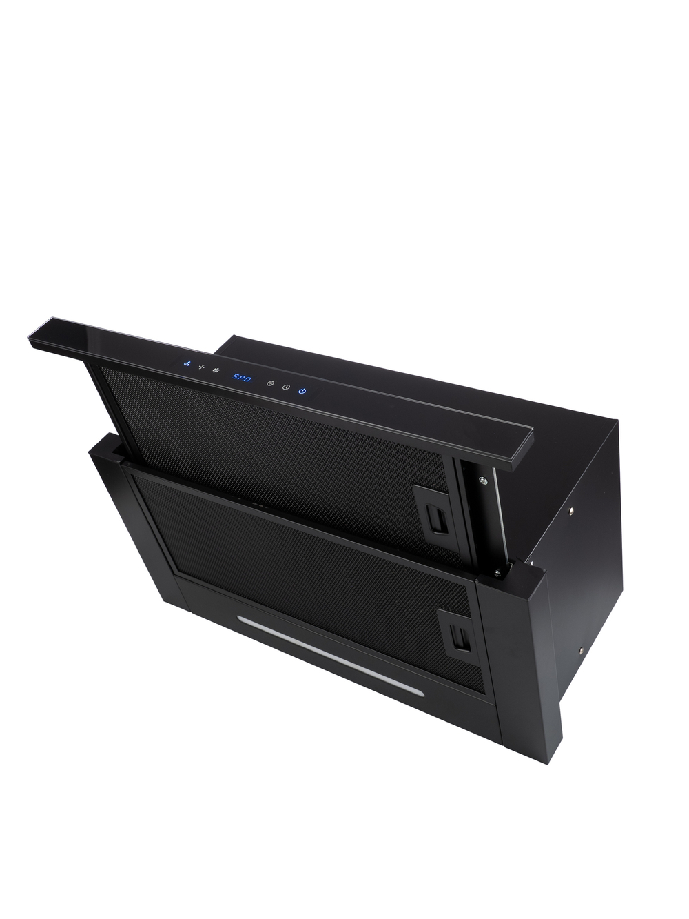 Кухонная вытяжка MACBI B-MTA-G60GW BL1200м3/ч Черная, Жесты+Wi-Fi, авто выдвижная