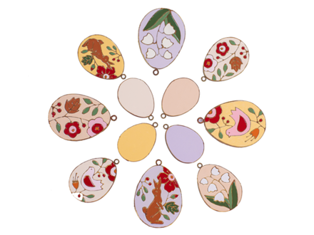 Набор из двенадцати Пасхальных Яиц разного размера