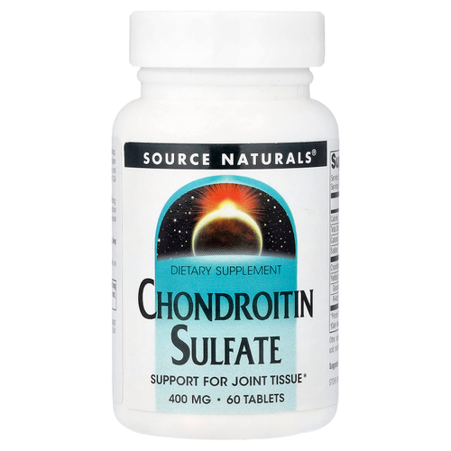 Source Naturals, Chondroitin Sulfate, 400 мг, 60 таблеток