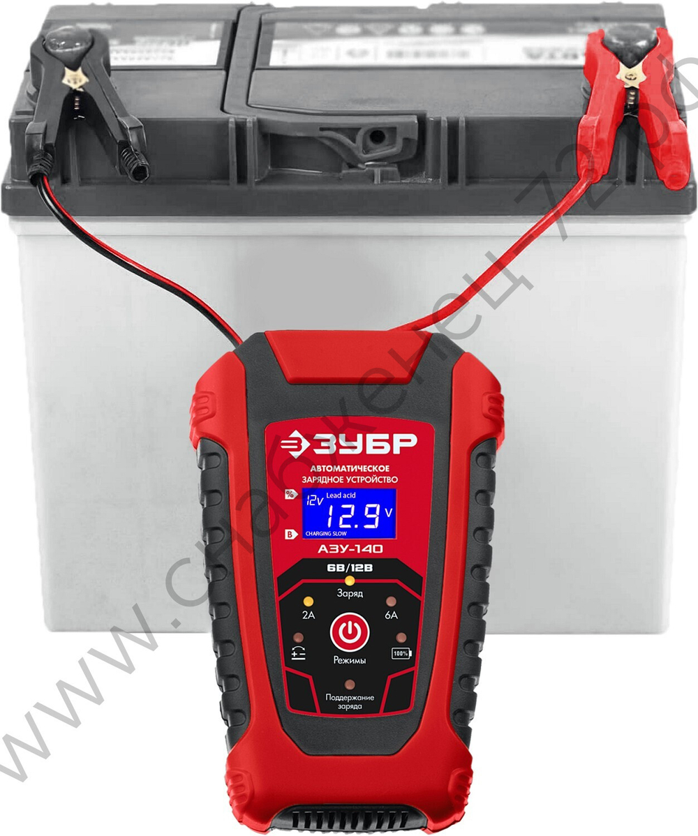 ЗУБР АЗУ-140 6/12 В, 6А автоматическое зарядное устройство (59310)