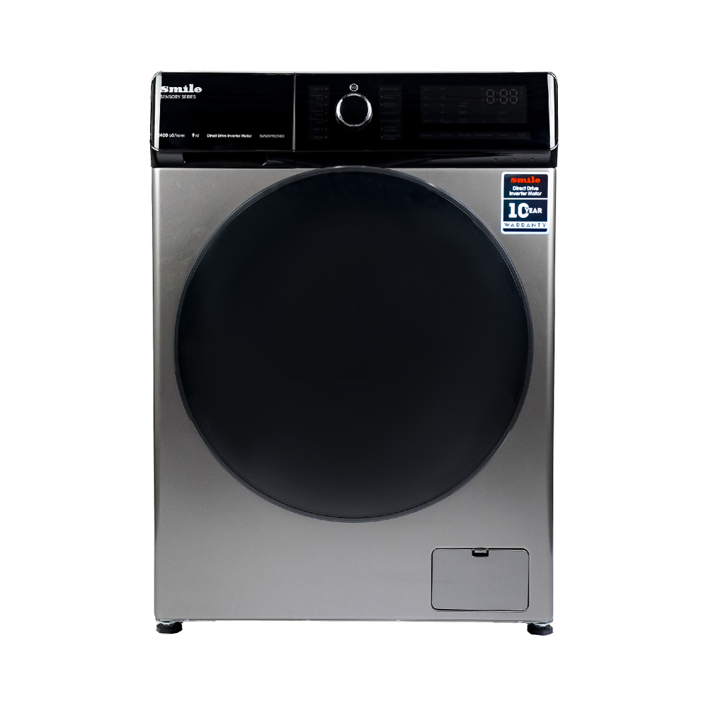 Стиральная машина SMILE SWMSW9DG1400 графит/черный (Загрузка белья 9кг, DD, пар, инвертор)