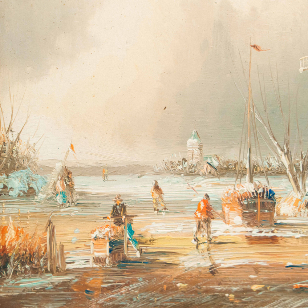 Голландский пейзаж с мельницей