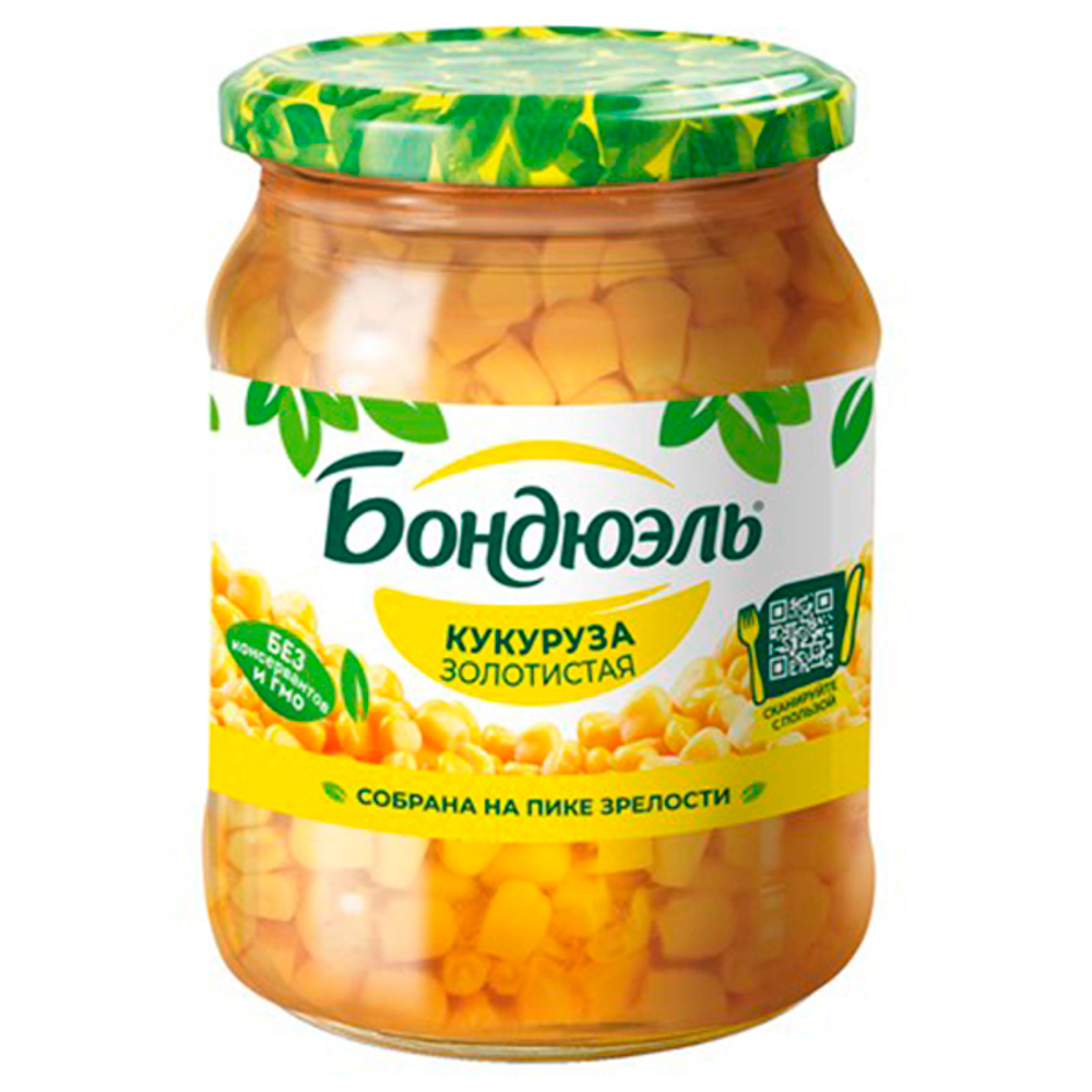 Кукуруза Бондюэль золотистая 500 гр