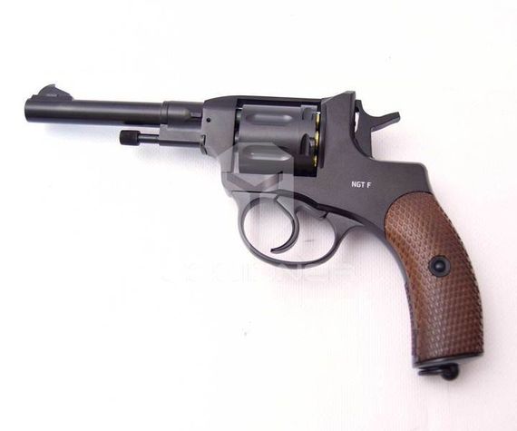 Пневматический револьвер Gletcher NGT F Black (Наган)