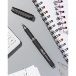 Ручка гелевая неавтоматическая Attache Stream черная корпус soft touch (толщина линии 0.5 мм)