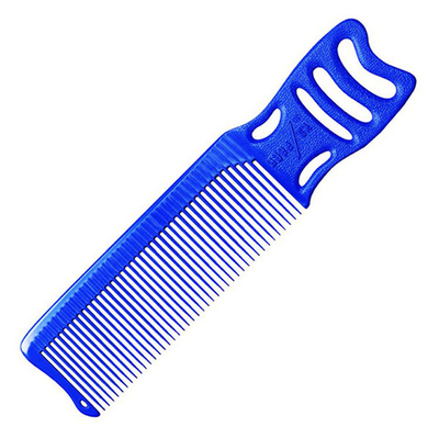 Голубая расческа 187мм для барберов для стрижки под машинку Y.S. Park YS-246 Blue