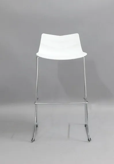 Барный стул Leaf белый