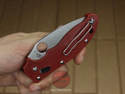 Нож Spyderco Manix 2 LTW (бургунди) RK-429