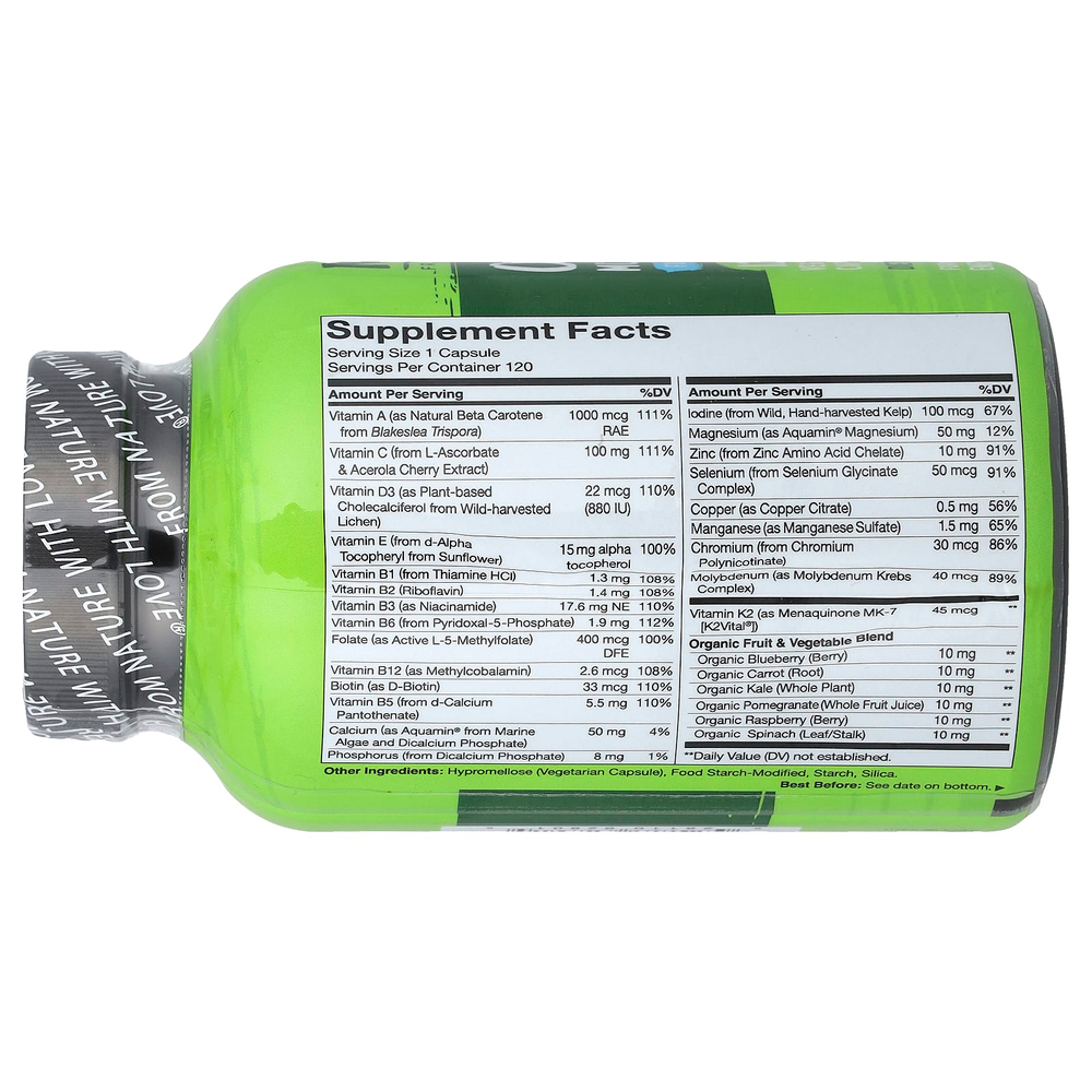 NATURELO, мультивитамины для мужчин, для ежедневного применения, 120 вегетарианских капсул