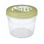 Банка с завинчивающейся крышкой с декором 0,8л (зеленый)