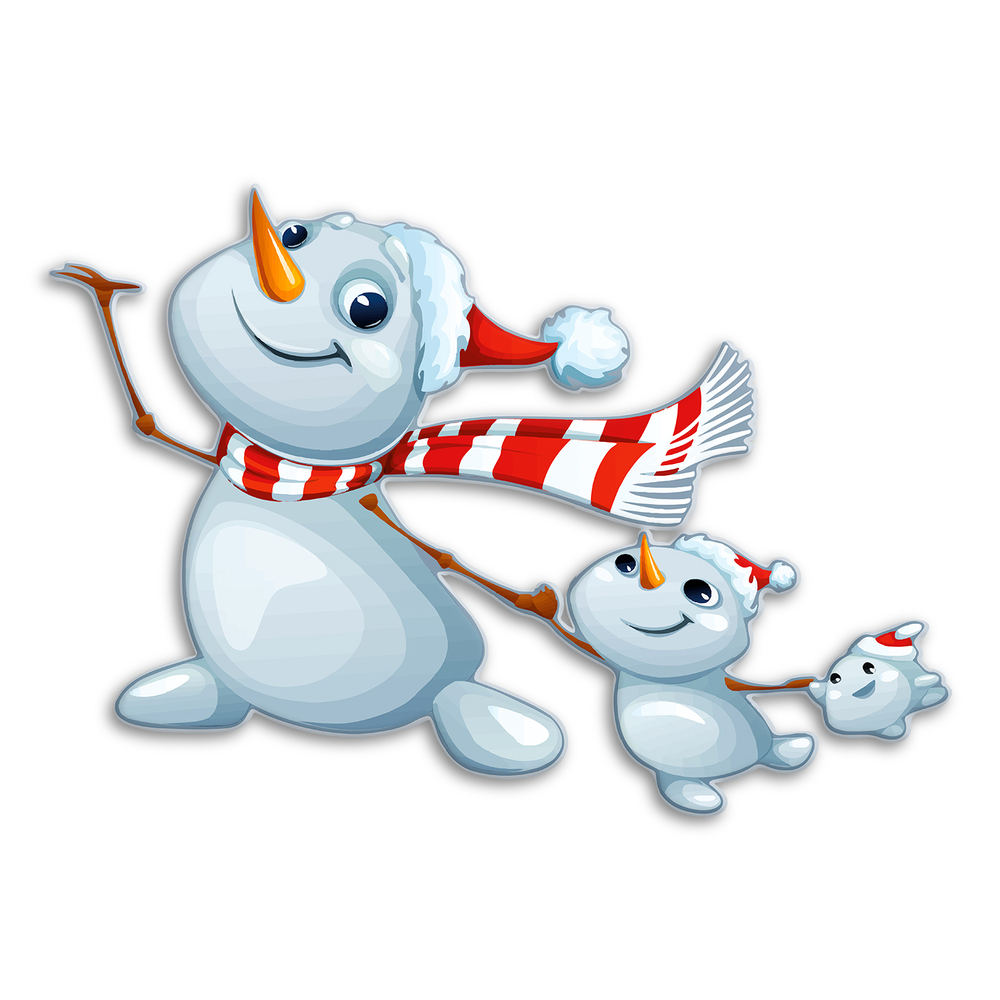 Настенная декорация Снеговички