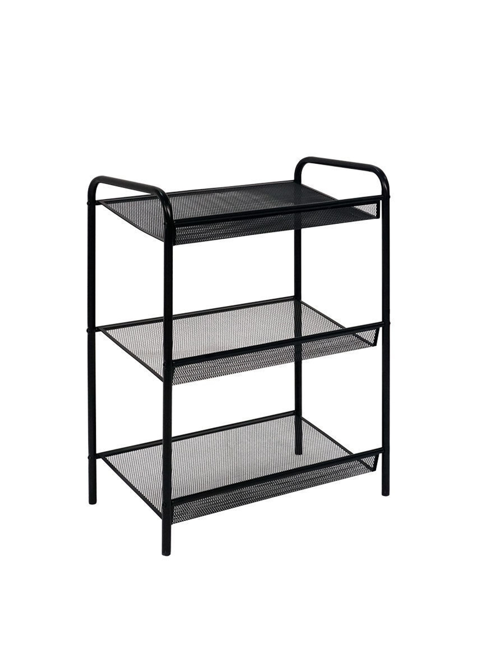 ПОДСТАВКА Д/ОБУВИ ЗМИ ЖЕНЕВА-13 ЧЕРНЫЙ 3-Х ПОЛОЧНАЯ Ж13Ч