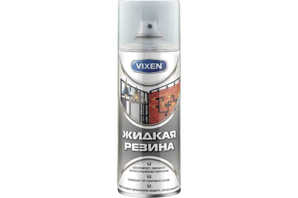 Антикор Жидкая резина, пр.глян. аэрозоль Vixen (520мл.)