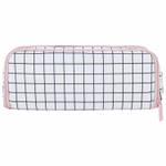Пенал-органайзер BRAUBERG 2 откидные планки полиэстер 23x9х7 см "Checkered white" (2 штуки в упаковке)