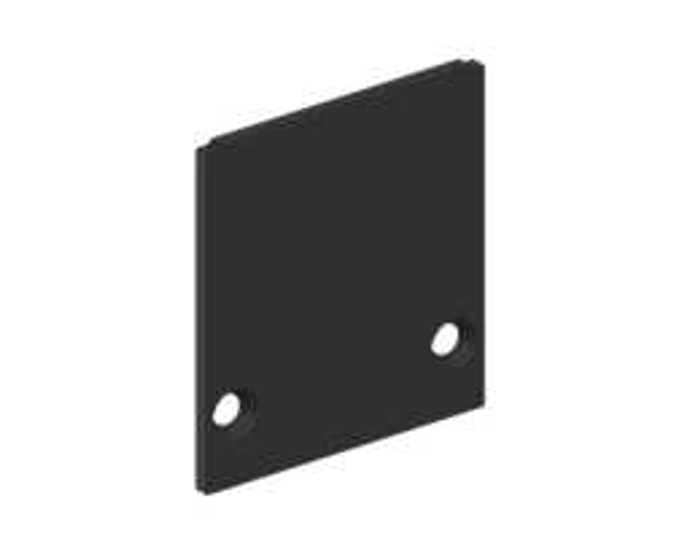 Заглушка боковая глухая для профиля DN18506,  цвет черный