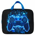 Папка на молнии с ручками BRAUBERG KIDS А4, 1 отделение, полиэстер, 80 мм, "Digital gamepad", 273316