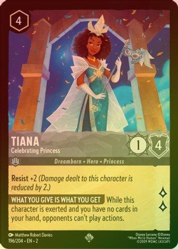 Tiana (Celebrating Princess) - 196/204 - Супер редкая (Foil)