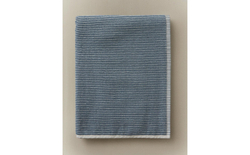 Zara Home Полотенце для лица и рук из хлопка, синий, в полоску · 6548/013