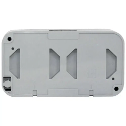 Розетка двойная с заземлением брызгозащищенная накладная IP54 BYLECTRICA ПРАЛЕСКА АКВА РА16-303(03)