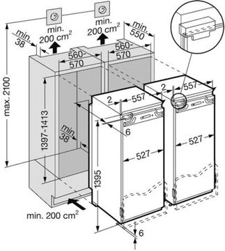 Встраиваемый холодильник Liebherr SBS 47I2
