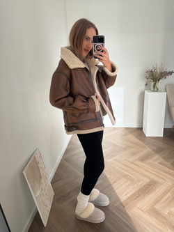 Дубленка Винтаж карамель