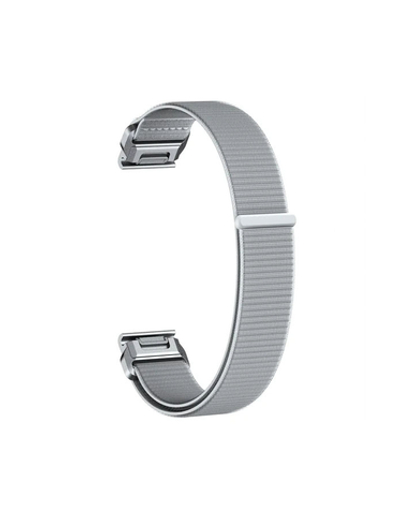 Ремешок QuickFit 20 мм нейлоновый для Garmin Fenix 7S, Fenix 6S, Fenix 5S, Instinct 2S, Epix Pro Gen 2 (42 mm) быстросъемный (Серый)