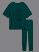 Костюм для девочки летний, футболка и легинсы