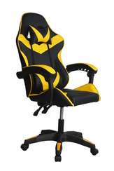 Кресло игровое Gramber Е08 Экокожа черная/Экокожа желтая